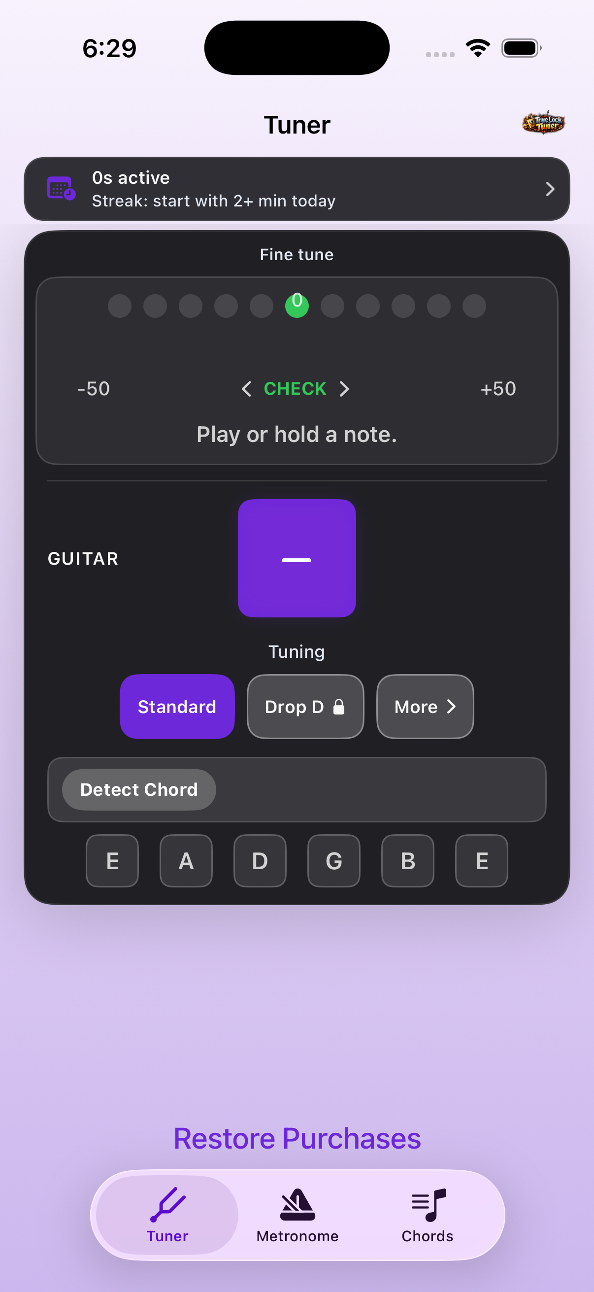 True Lock Tuner iOS application
